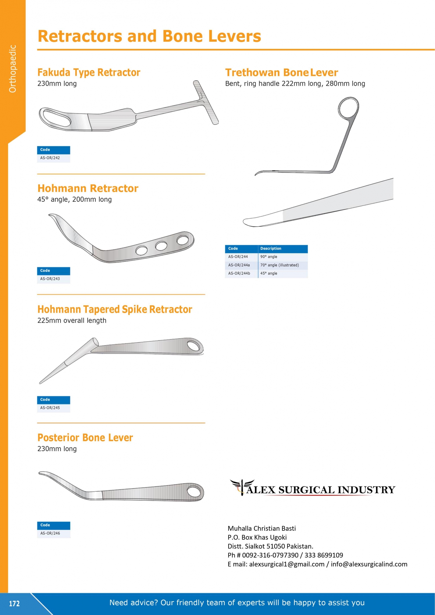 Retractors and Bone Levers